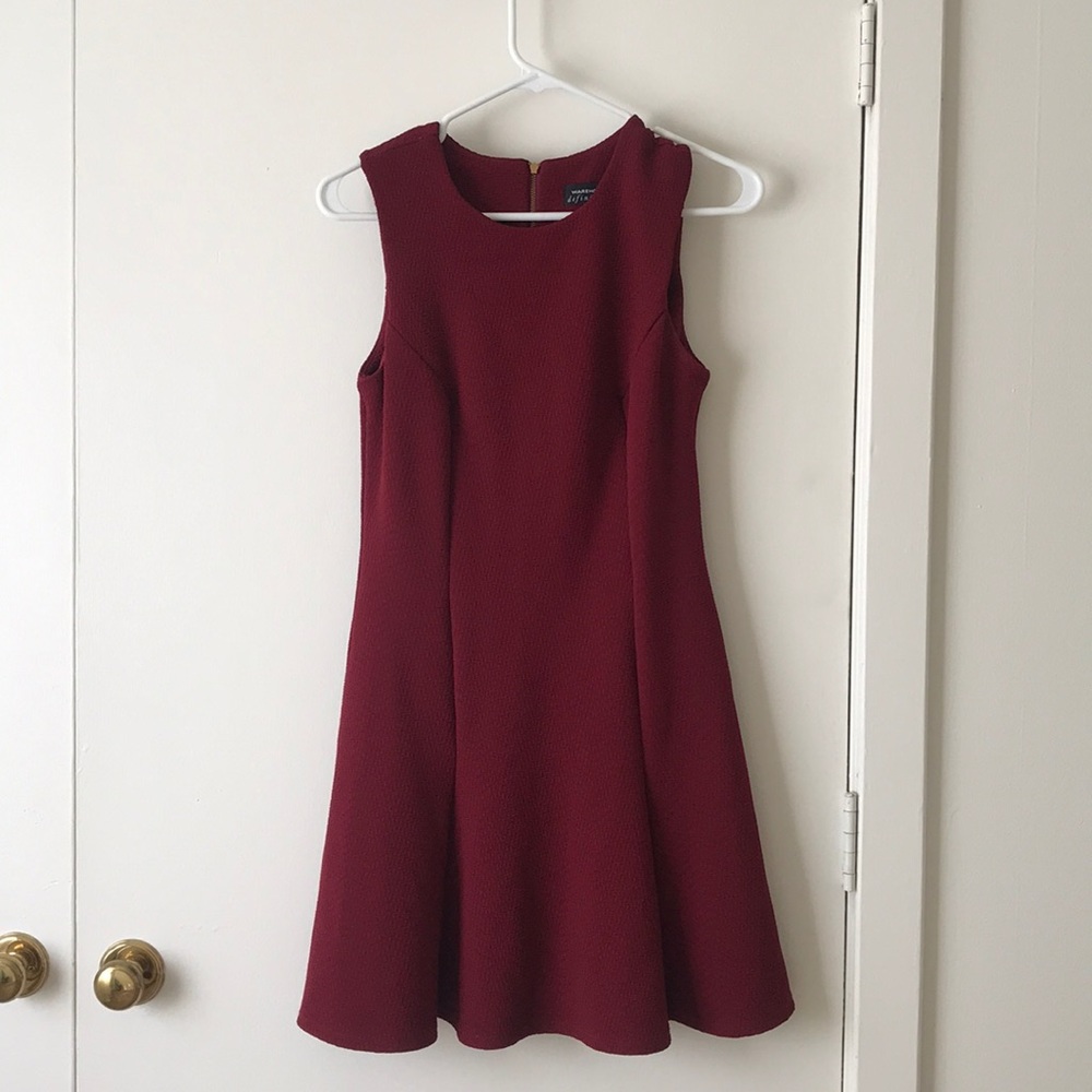 Beautiful maroon dress.
